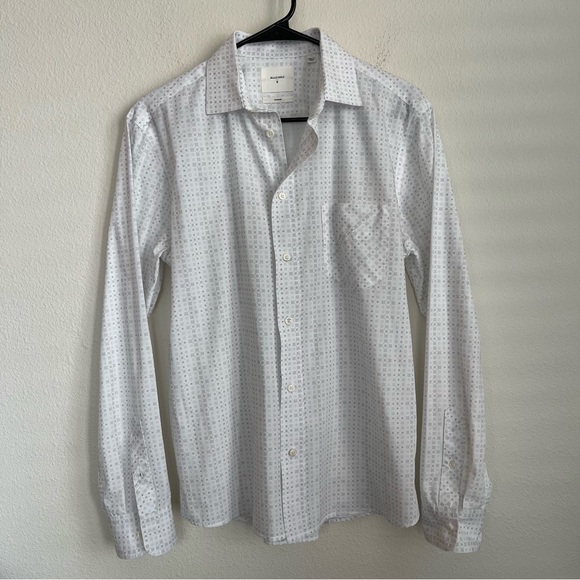 Billy Reid Button Down Long Sleeve Geometric Pattern Shirt - Picture 2 of 7